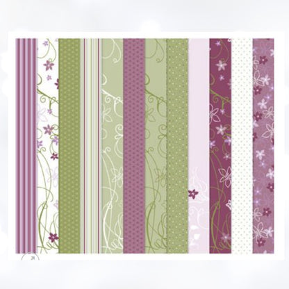 Stampin Up COTTAGE WALL 12x12 Paper Cardstock DSP 17 Sheets