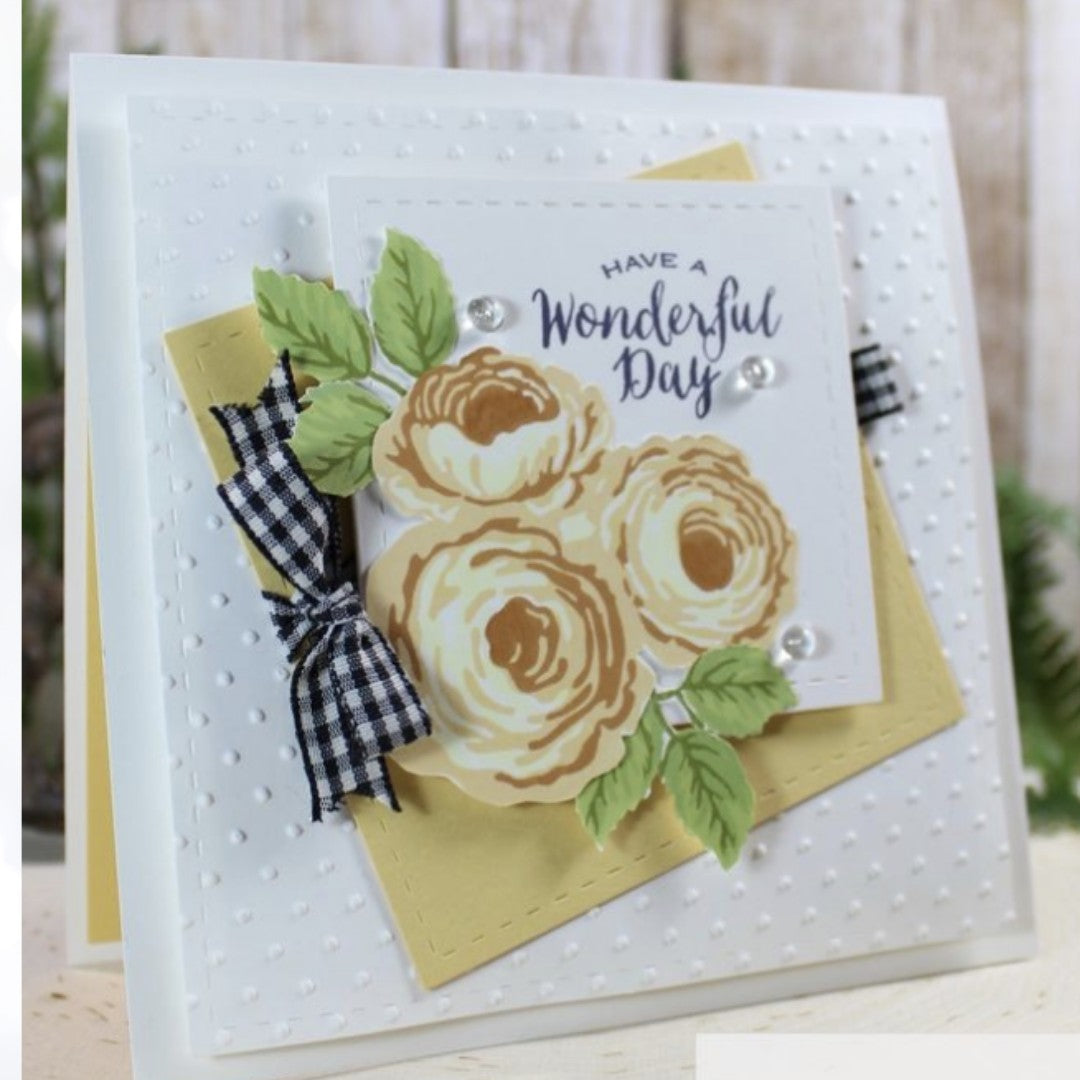 Gina K Designs OLD COUNTRY ROSES Flowers Floral Rubber Stamps