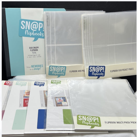 Simple Stories SNAP! POCKET PAGES Refills 6x8 4x6 Flipbook Lot