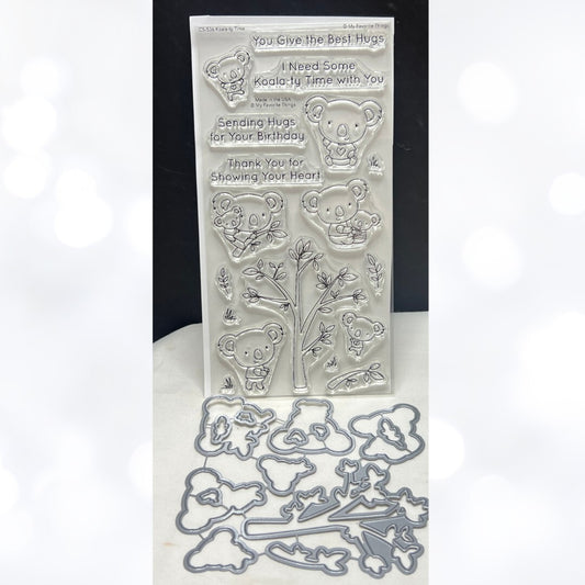 My Favorite Things KOALATY TIME Koala Bear Rubber Stamps Dies