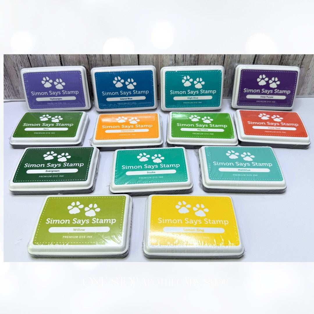 Simon Says Stamp PREMIUM DYE INK Stamp Pads Lot of 13