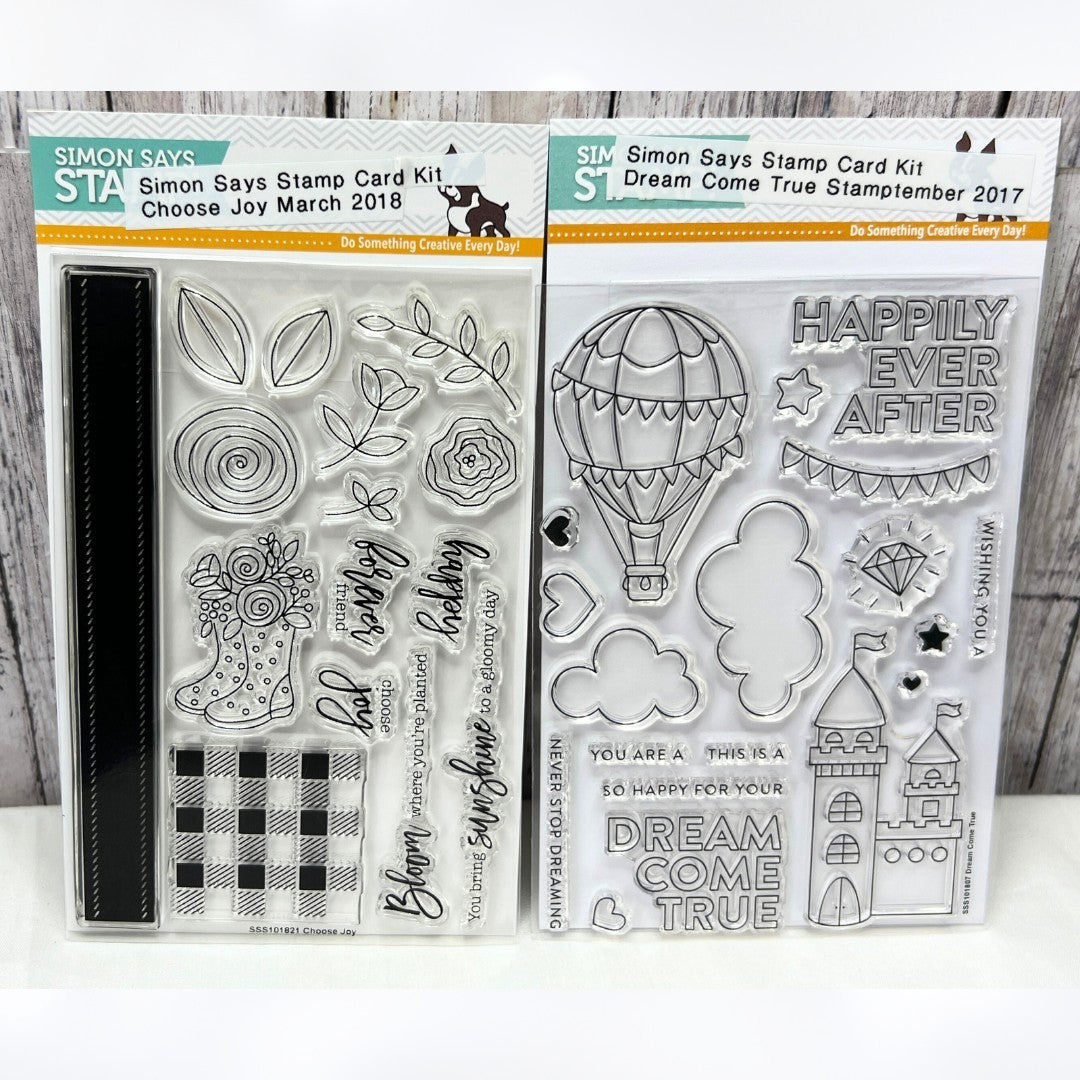 Simon Says Stamp DREAM COME TRUE Choose Joy Castle Spring Rubber Stamps