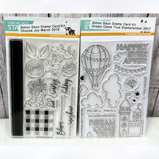Simon Says Stamp DREAM COME TRUE Choose Joy Castle Spring Rubber Stamps
