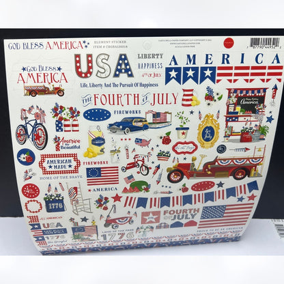 Echo Park Carta Bella SUMMER 4th of July America Scrapbook Kits Paper 12x12  Lot
