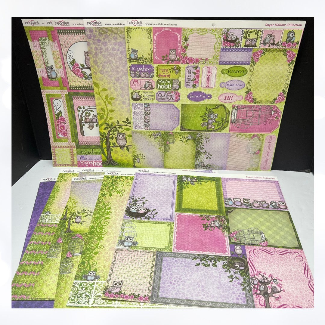 Heartfelt Creations SUGAR HOLLOW 12x12 Paper Cardstock Collection