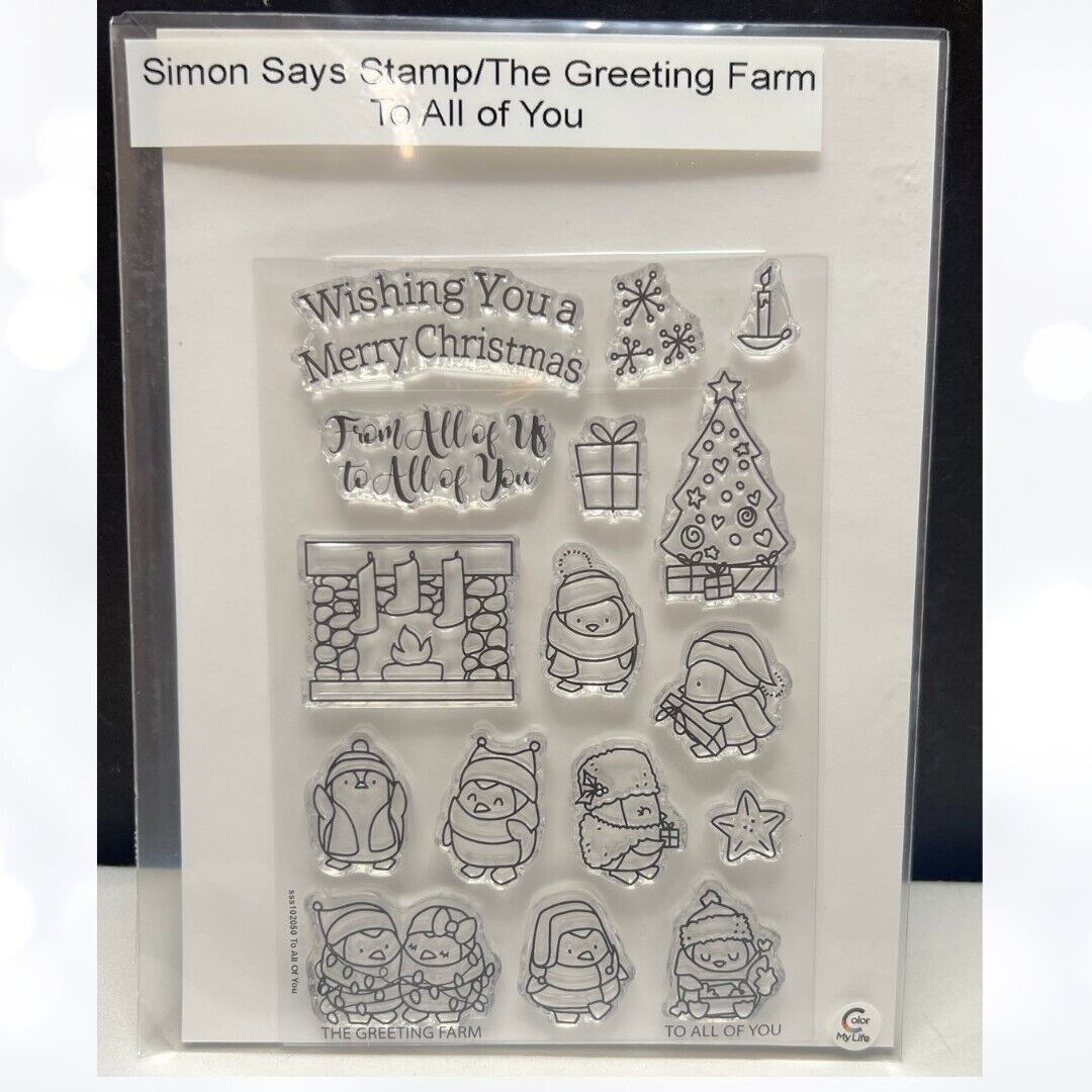 Simon Says Stamp The Greeting Farm STAMPTEMBER To All Of You Rubber Stamps Rare