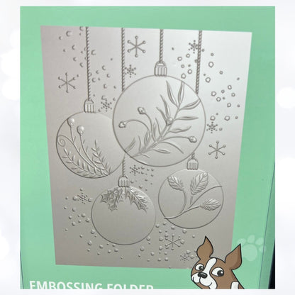 Simon Says Stamp CHRISTMAS Ornaments Forest Tree 3D Embossing Folders