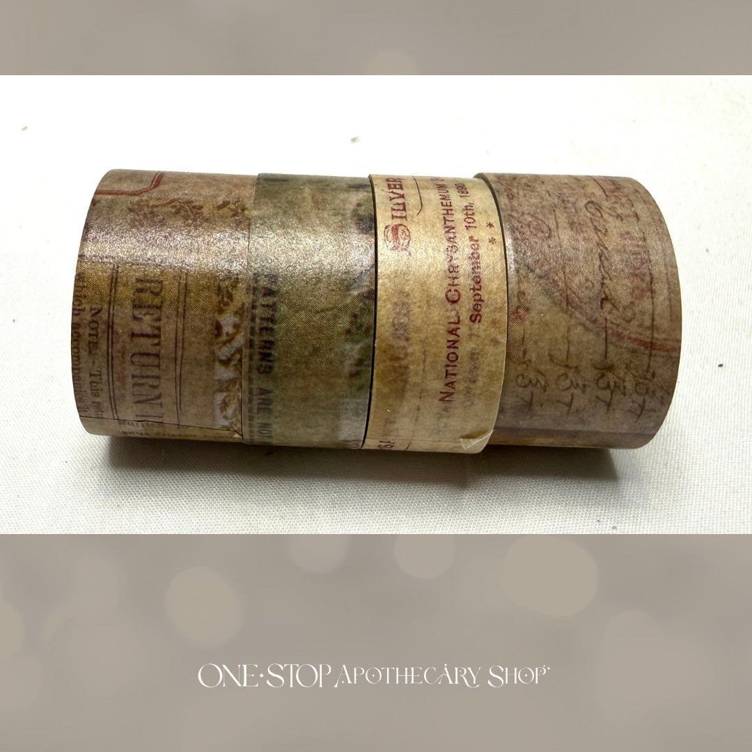 Tim Holtz Idea-ology WASHI TAPE Design Rose Remnants Set of 2