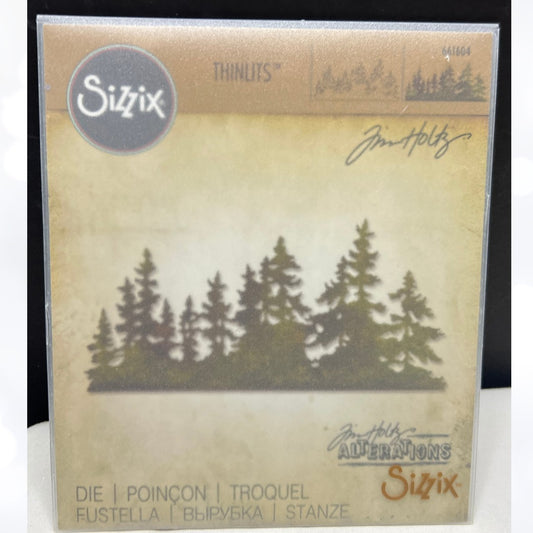 Tim Holtz TREE LINE Evergreen Thinlits Dies