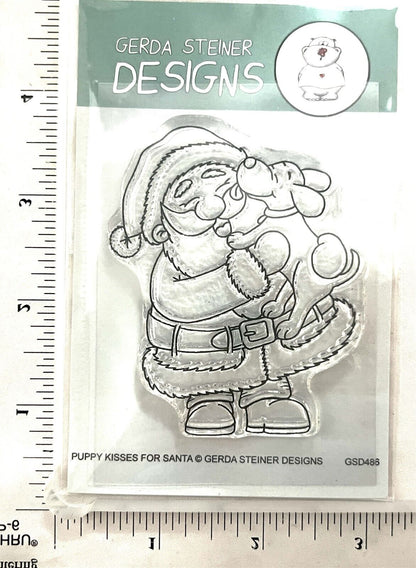 Gerda Steiner Janes Doodles CHRISTMAS Santa Puppy Elves Holiday Rubber Stamps 