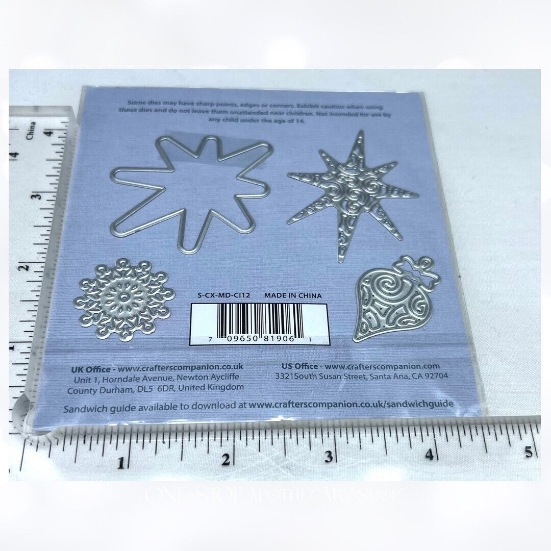 Sheena CHRISTMAS TIDINGS Ornament Robin Holiday Rubber Stamps Dies Lot