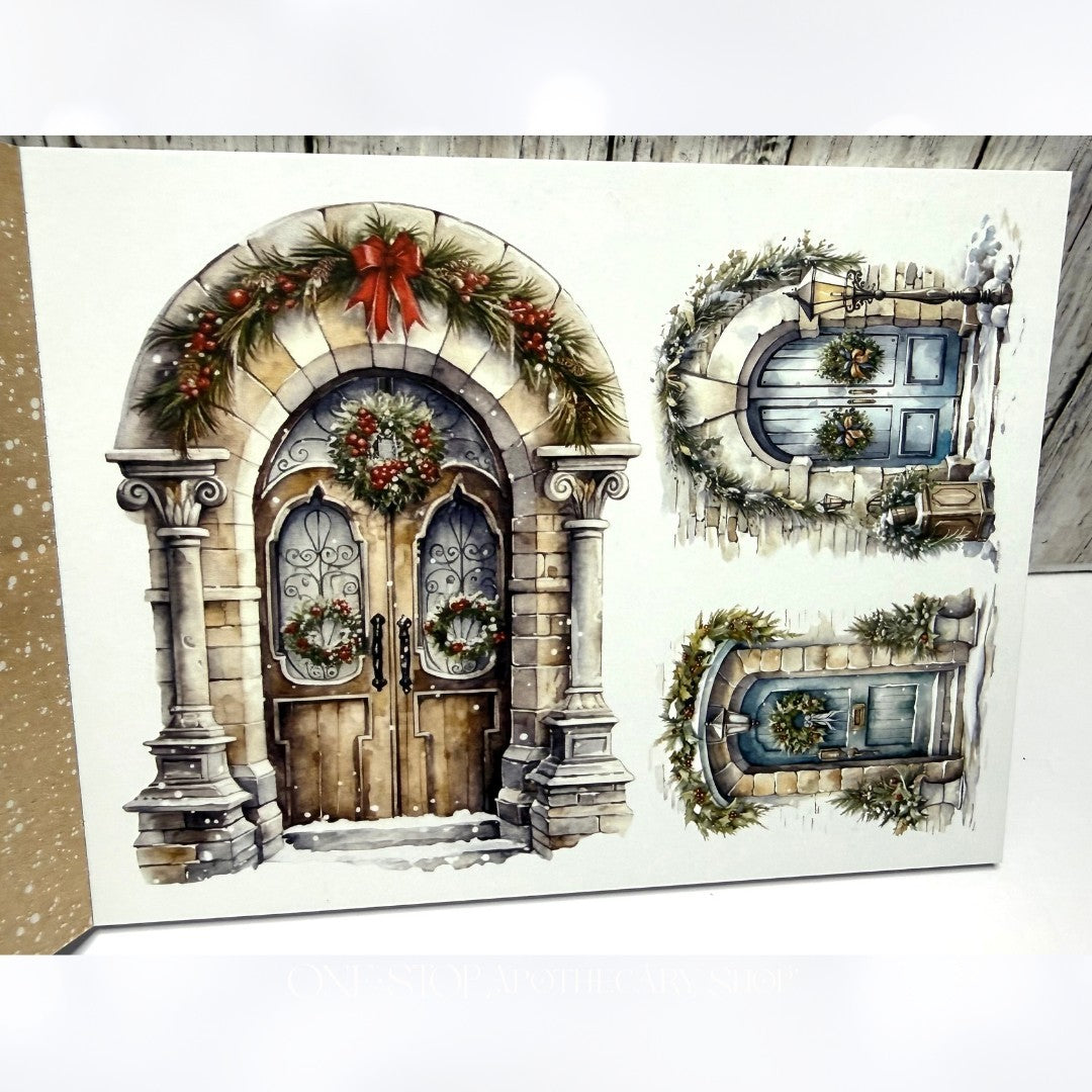 Mintay MERRY & JOY Christmas x8 Paper Cardstock Stickers Die Cuts Kit