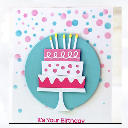 My Favorite Things BIRTHDAY CAKE Party Wish Banners Die-namics Dies Lot of 4