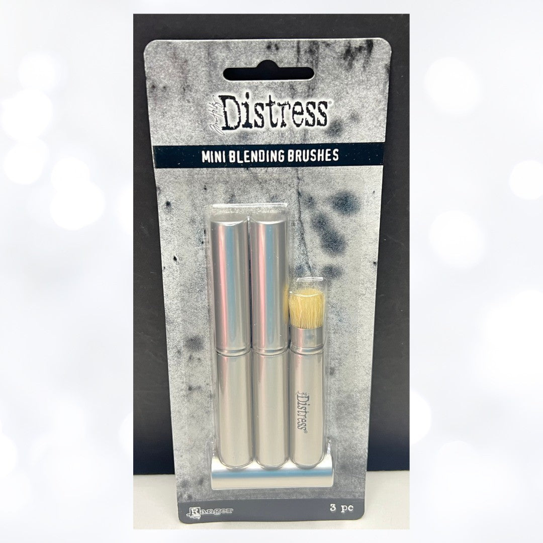 Tim Holtz Distress MINI BLENDING BRUSHES Ink Blending Set of 3