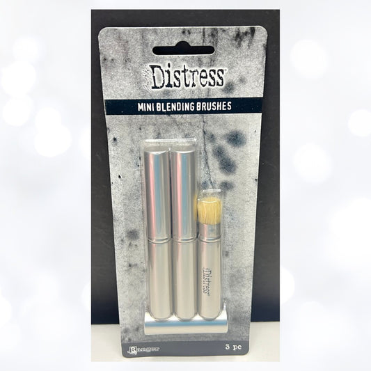 Tim Holtz Distress MINI BLENDING BRUSHES Ink Blending Set of 3