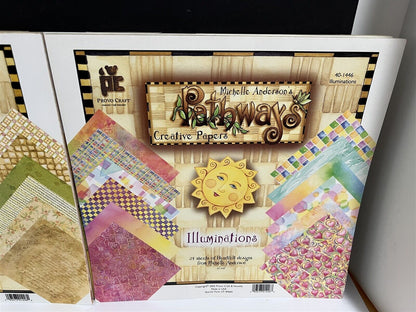 Provo Craft PATHWAYS Americana Heartland Romance Scrapbook 12x12 Paper Packs