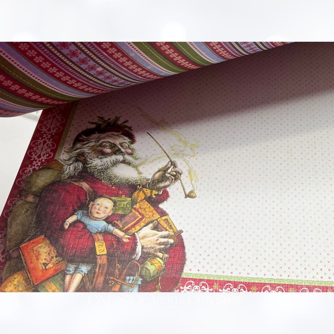 K & Company SECRET SANTA Let It Snow Christmas 12x12 Cardstock Paper Packs Lot 