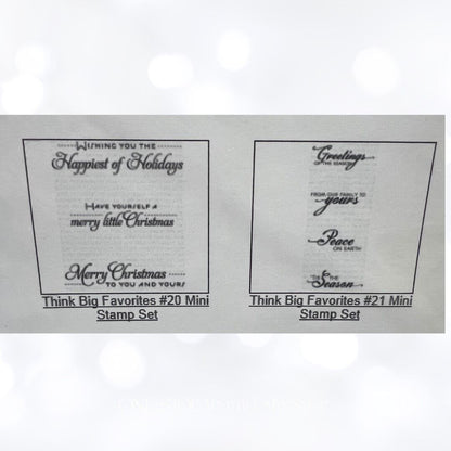 Papertrey Ink THINK BIG FAVORITES Sentiments Greetings Lot of 9