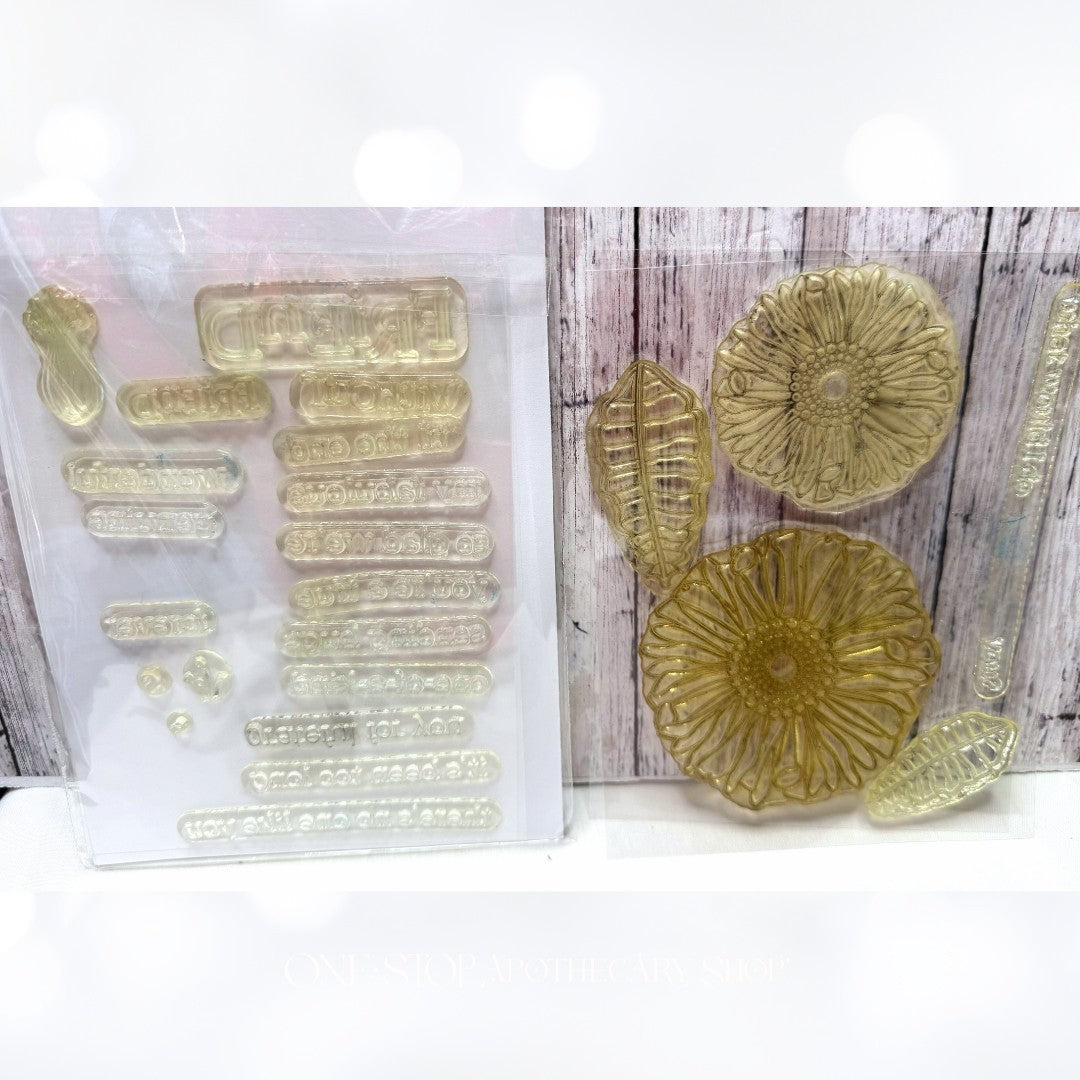 Papertrey Ink FRIENDS TIL THE END Flowers Floral Rubber Stamps Dies