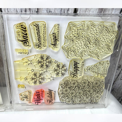 Papertrey Ink FRIENDSHIP JAR HOLIDAY FILLERS Christmas Rubber Stamps