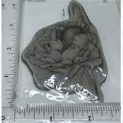House Mouse DREAM FLOWER Amandad Mice Rubber Stamp