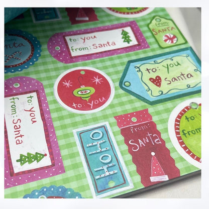 K & Company SECRET SANTA Wishes of Christmas 12x12 Scrapbook Cardstock Paper Lot