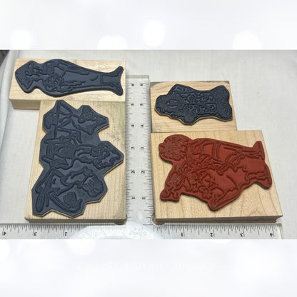 Art Impressions GIRLFRIENDS Old Lady Funny Wood Rubber Stamps
