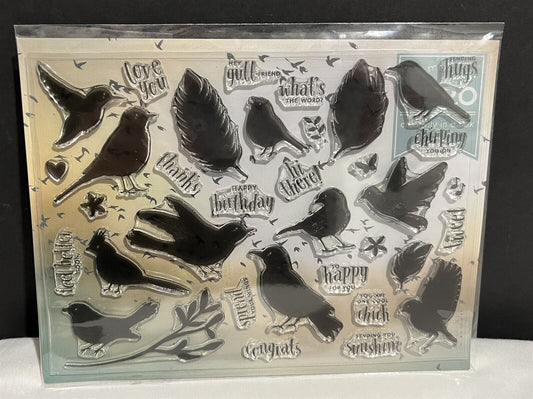 My Hero Arts Kit Montlhy BIRDS Nest February 2018 Rubber Stamps Dies