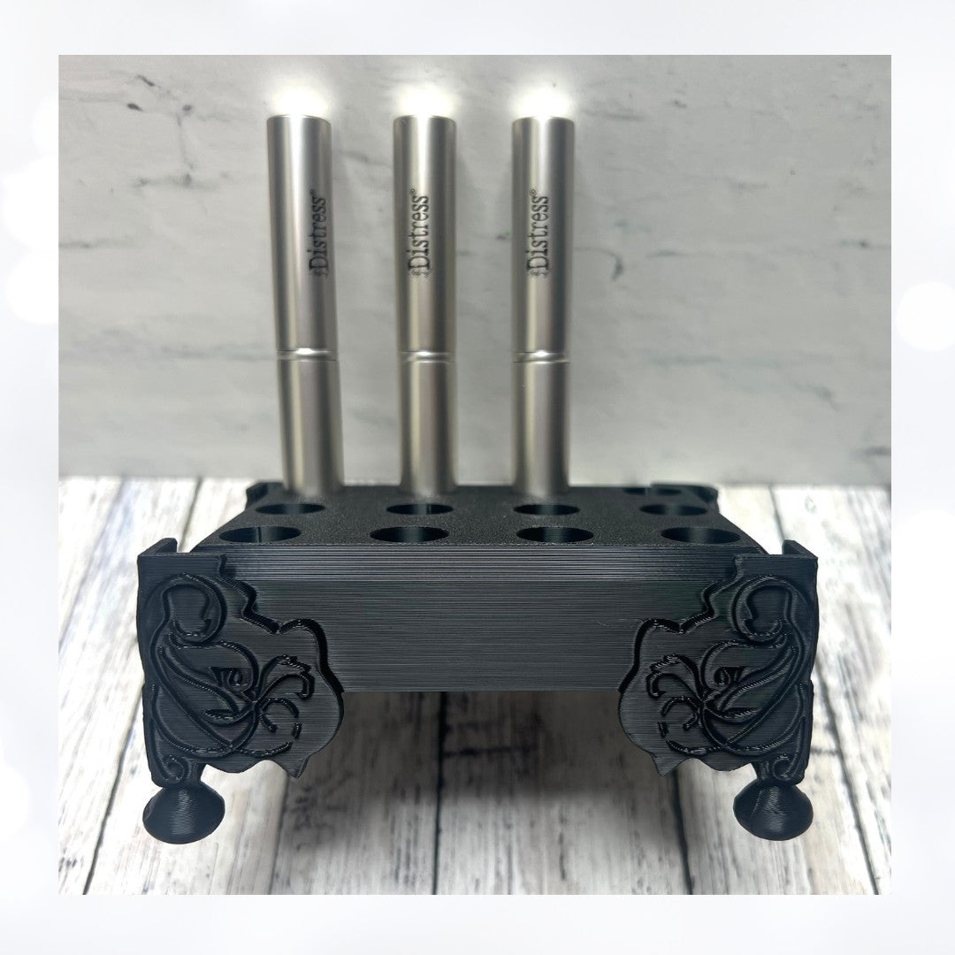 Black Tim Holtz MINI BLENDING BRUSH Holder 3D Printed Organizer Storage