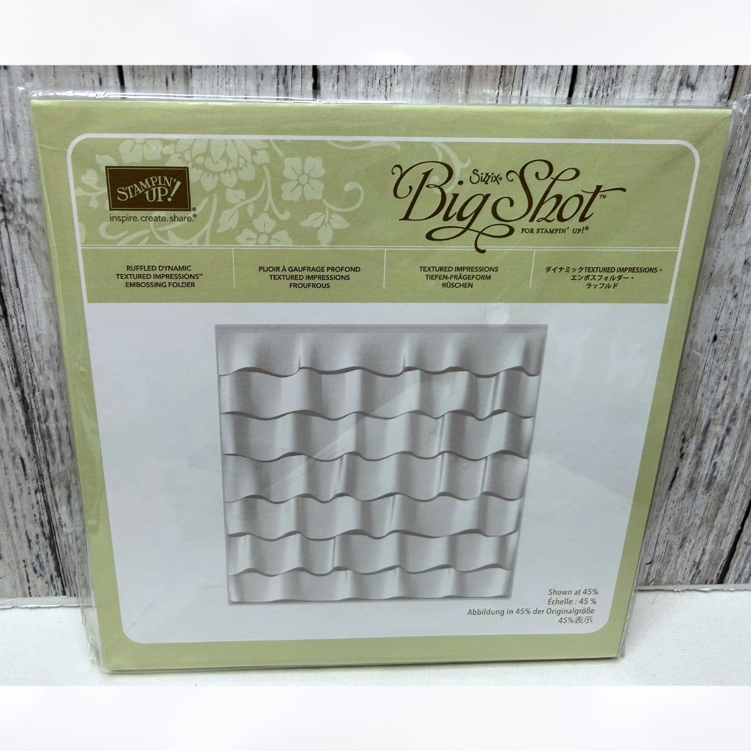 Stampin Up RUFFLED 6x6 3D Embossing Folder