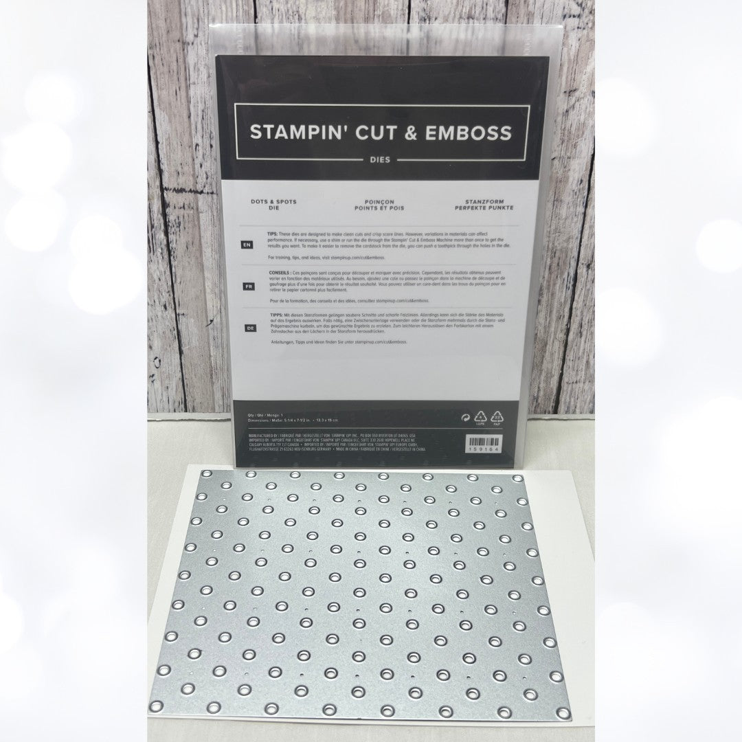 Stampin Up DOTS & SPOTS Background Die