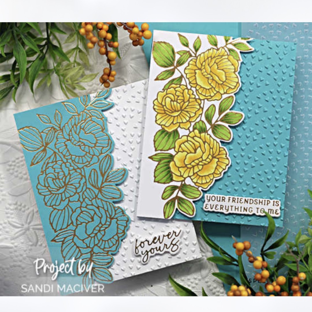 Spellbinders Glimmer FRIENDSHIP IS EVERYTHING Flowers of the Month Dec 2024