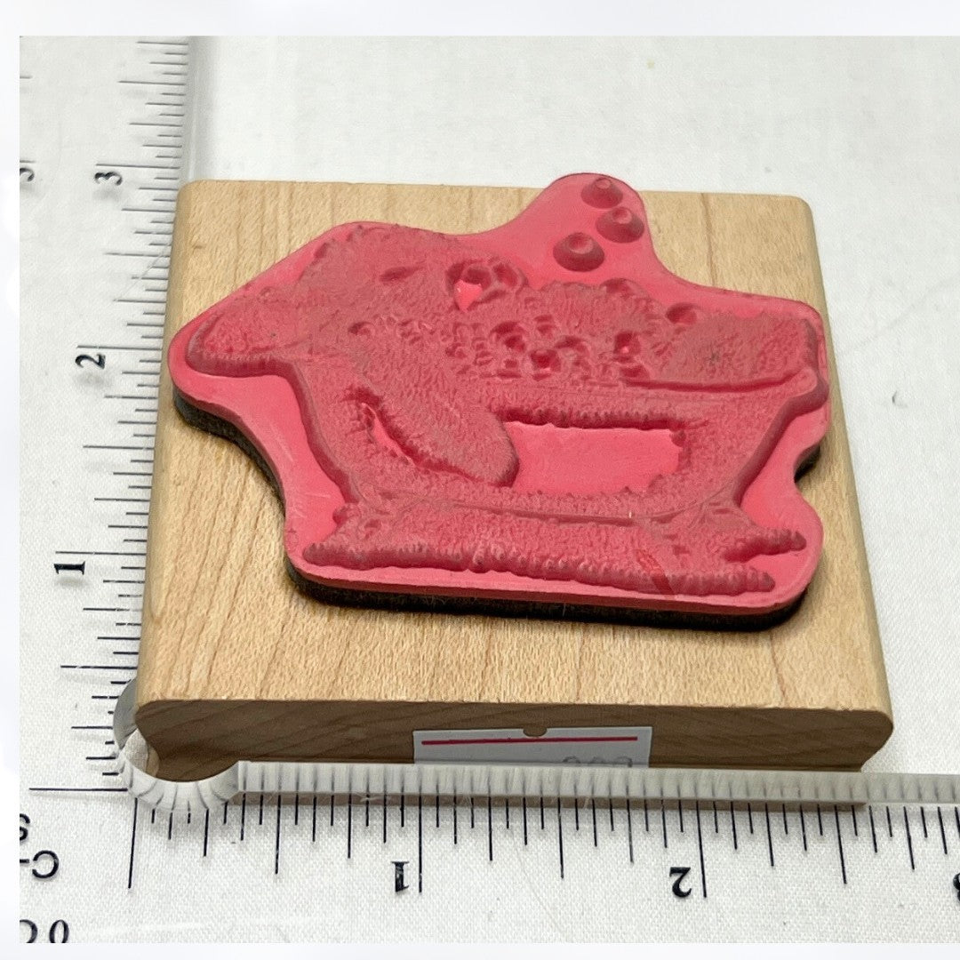 House Mouse RELAXING BUBBLES Bath Hoppers Rabbit Bunny Rubber Stamp