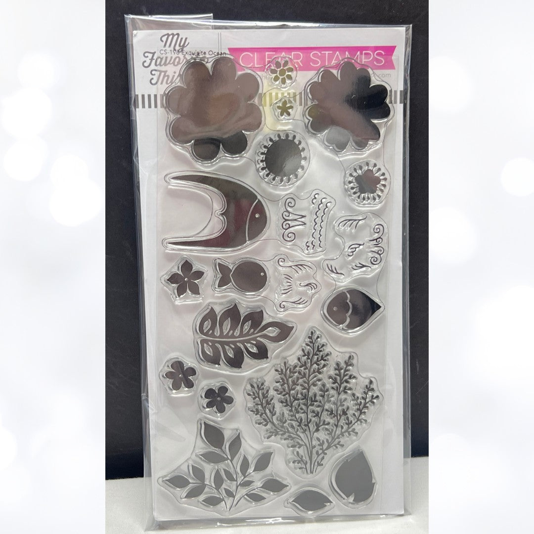 My Favorite Things EXQUISITE OCEAN Fish Sea Rubber Stamps