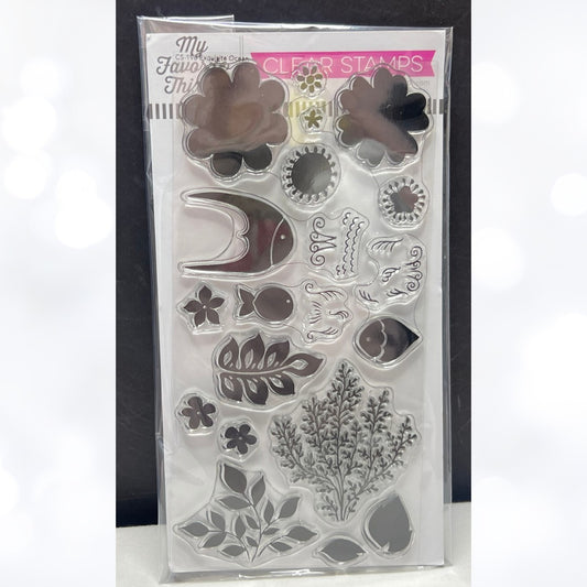 My Favorite Things EXQUISITE OCEAN Fish Sea Rubber Stamps