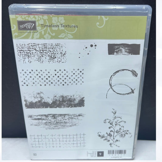 Stampin Up TIMELESS TEXTURES Rubber Stamps