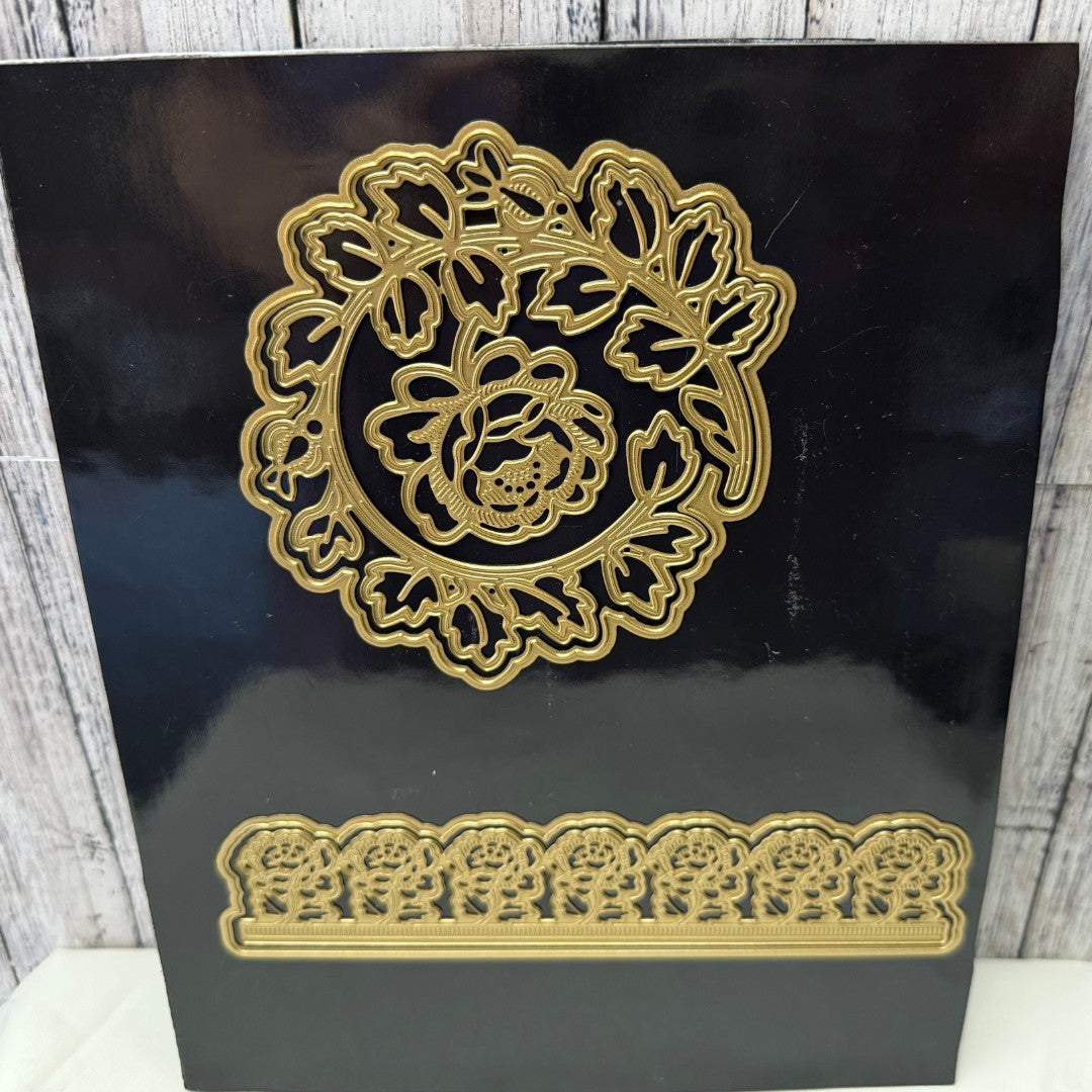 Anna Griffin ROSE SWIRL Floral Flowers Dies