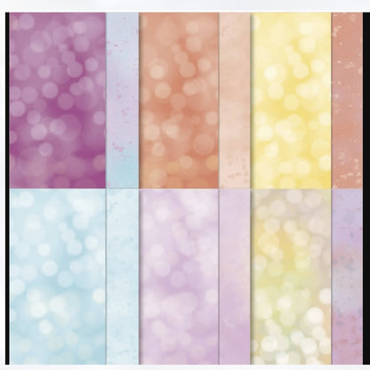 Stampin Up BEAUTIFUL BOKEH 6x6 Cardstock Paper DSP 48 Sheets