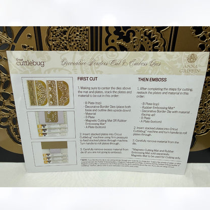 Anna Griffin DECORATIVE BORDERS Cut & Emboss Dies