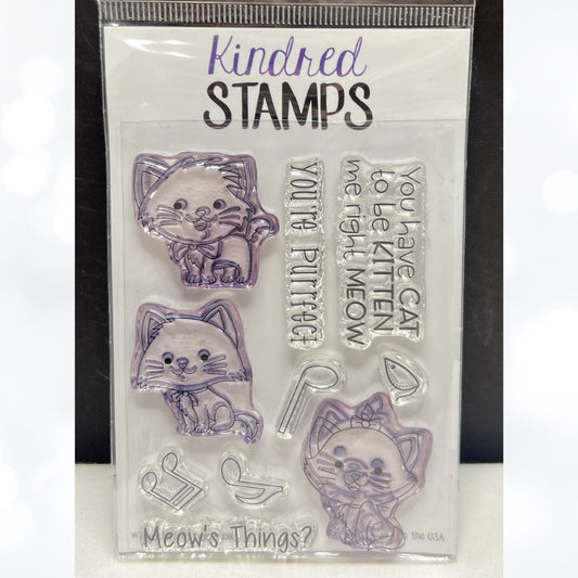 Kindred Stamps CAT Disney Alley Cats Kitten Rubber Stamps Rare