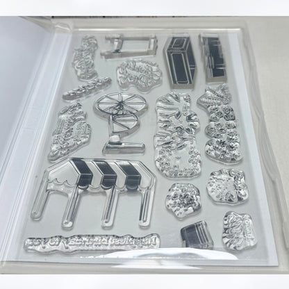 Stampin Up FLOWER CART Mothers Day Friends Rubber Stamps Dies