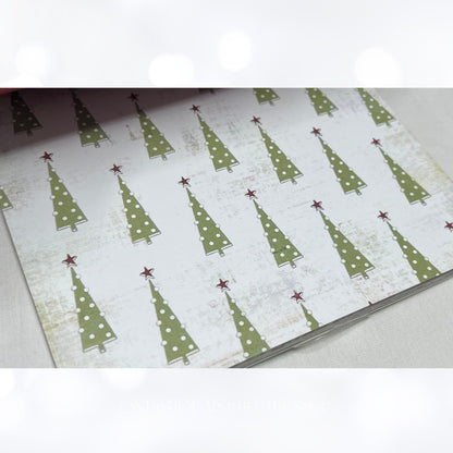 My Mind's Eye CHRISTMAS Vintage 6x6 Paper Cardstock Packs Lot of 5