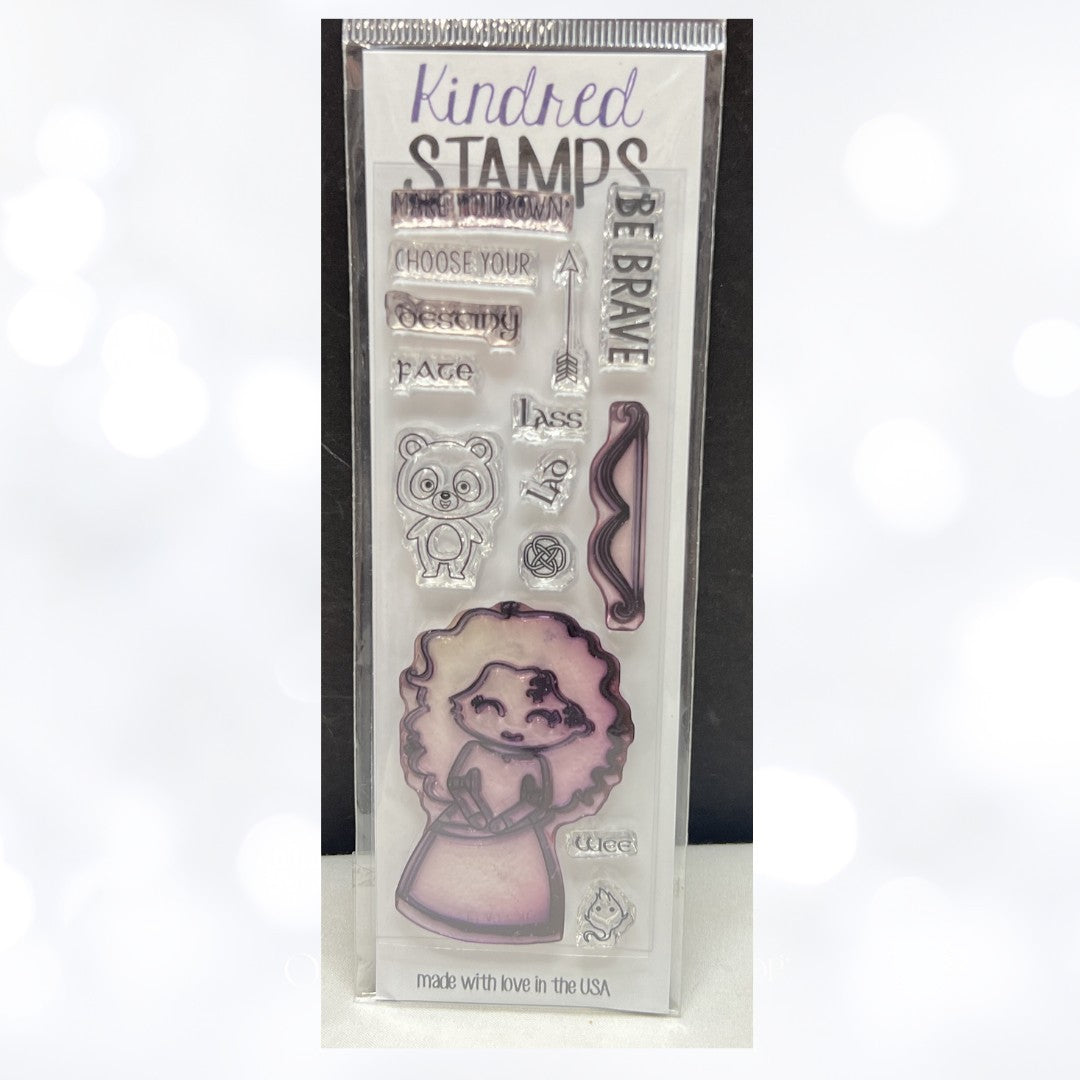 Kindred Stamps BRAVE Merida Princess Disney Rubber Stamps