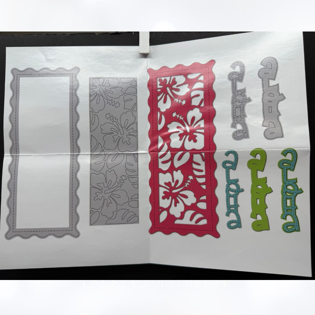 Diamond Press SUN & SMILES Tropical Hibiscus Slimline Dies