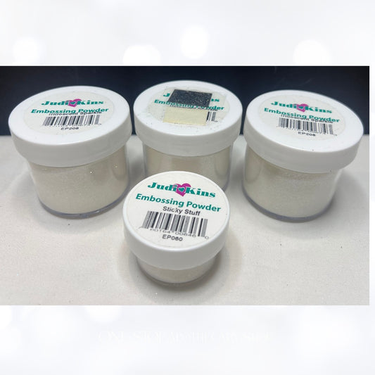 Judikins IRIDESCENT SPARKLE Sticky Stuff Embossing Powders Lot