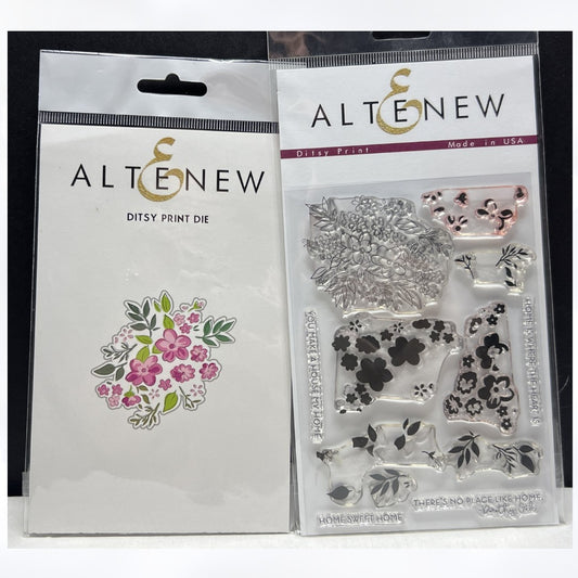 Altenew DITSY PRINT Flowers Floral Rubber Stamps Die