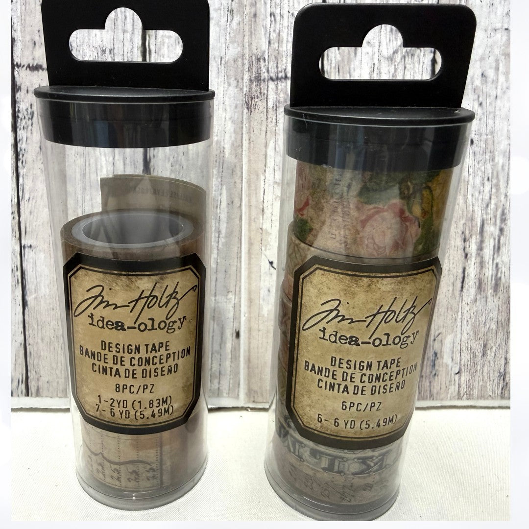 Tim Holtz Idea-ology WASHI TAPE Design Rose Remnants Set of 2