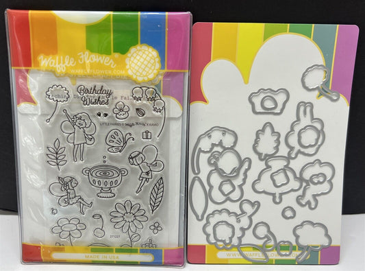 Waffle Flower LITTLE FAIRIES Fairy Rubber Stamps Dies