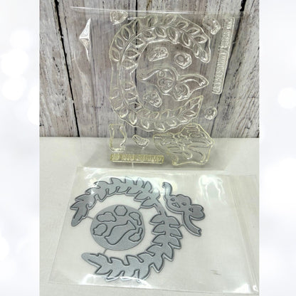 Papertrey Ink LOVELY LAURELS Make It Market Mini Kit Rubber Stamps Dies
