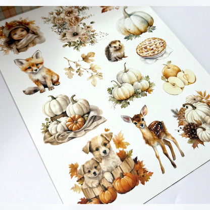 Mintay AUTUMN SPLENDOR Fall Cardstock Paper Stickers Die Cuts Kit